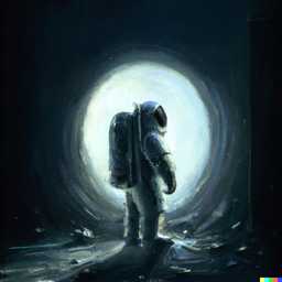 an astronaut, by Drew Struzan generated by DALL·E 2